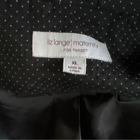 Liz Lange Maternity for Target Poke-A-Dot Black and White Jacket Size XL. - Picture 16 of 17